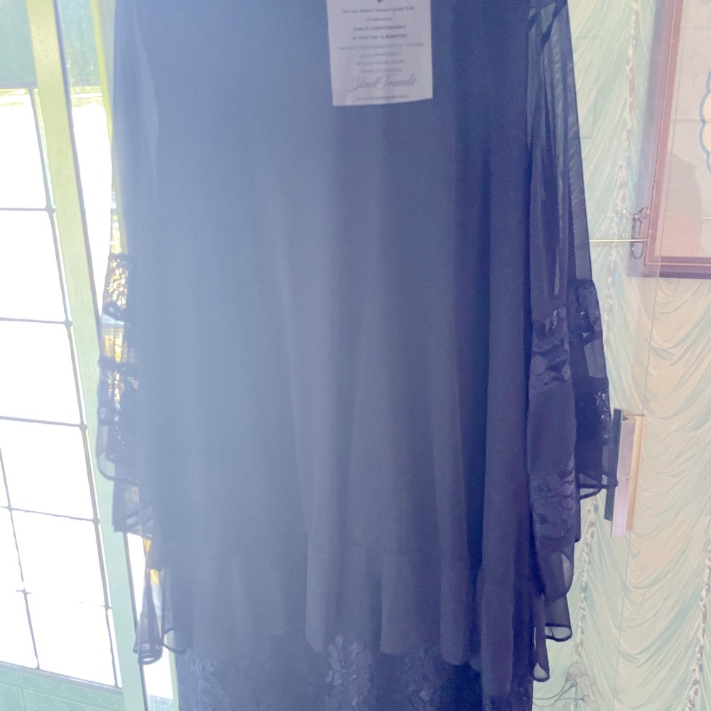 Mother of the Bride/Groom dress. Navy with lace and sparkles